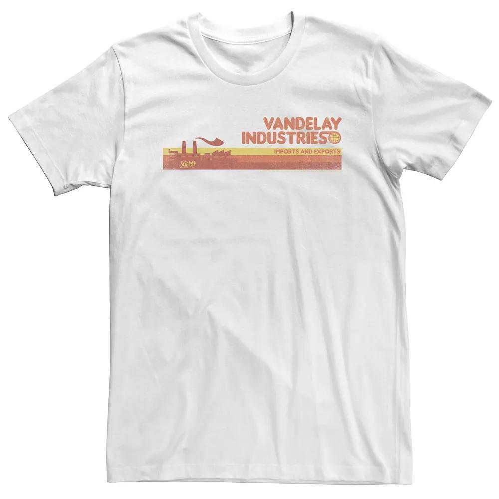 Big & Tall Seinfeld Vandelay Industries Distressed Logo Tee, Men's, Size: 5XL, White Product Image