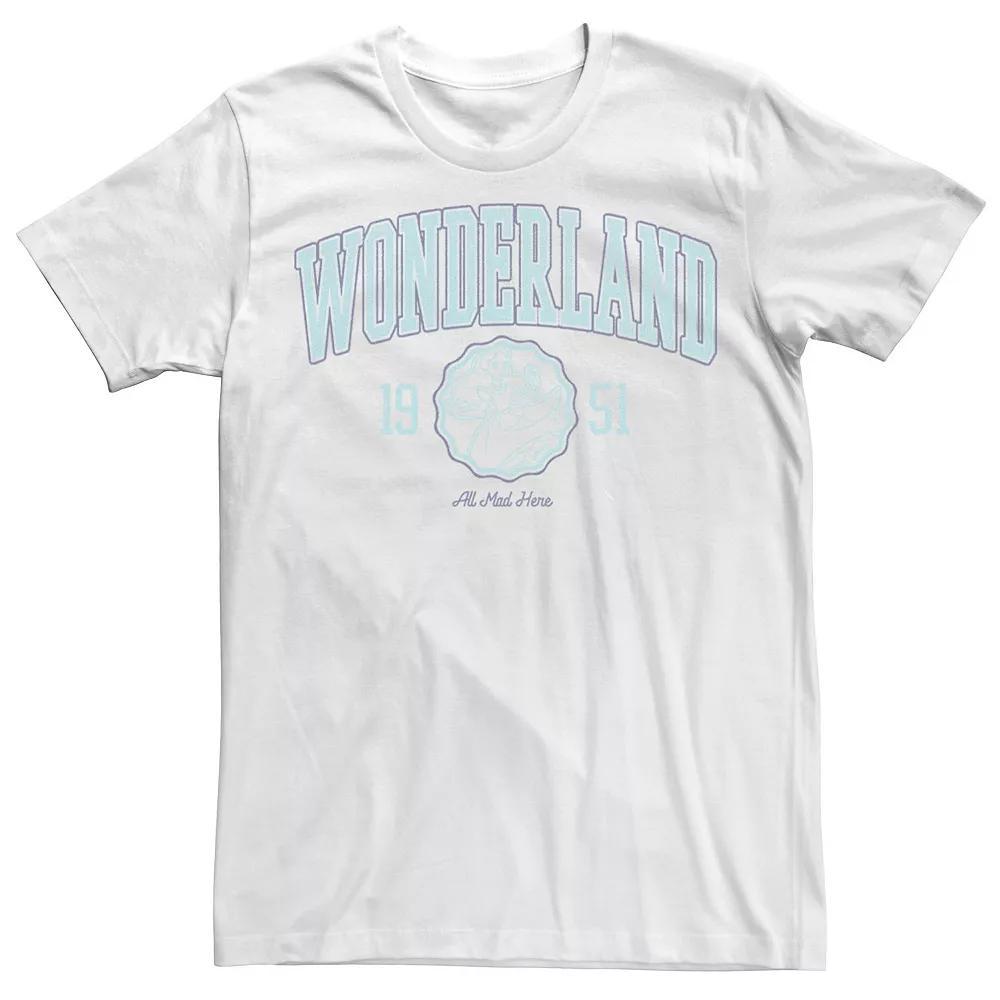 Disney's Alice In Wonderland Men's Blue Collegiate 1951 Tee, Size: Large, White Product Image
