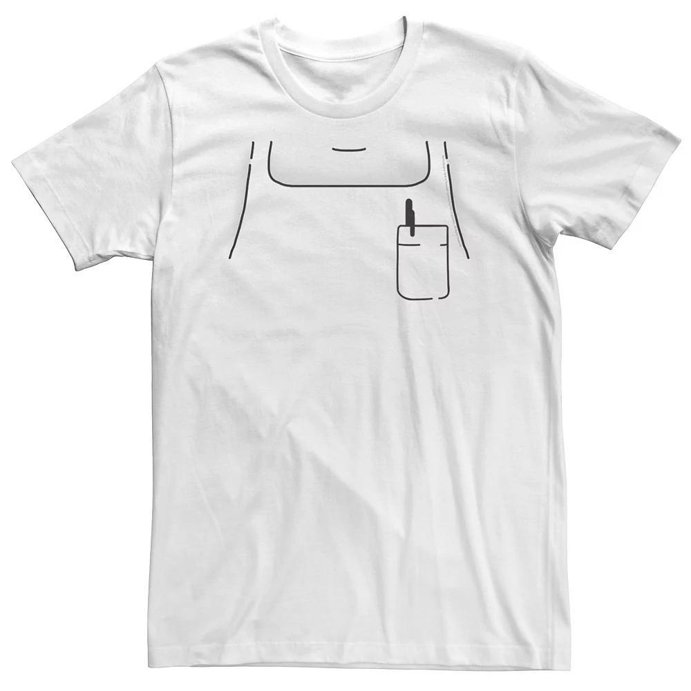 Big & Tall Bob's Burgers Bob Apron Costume Tee, Men's, Size: 3XL, White Product Image