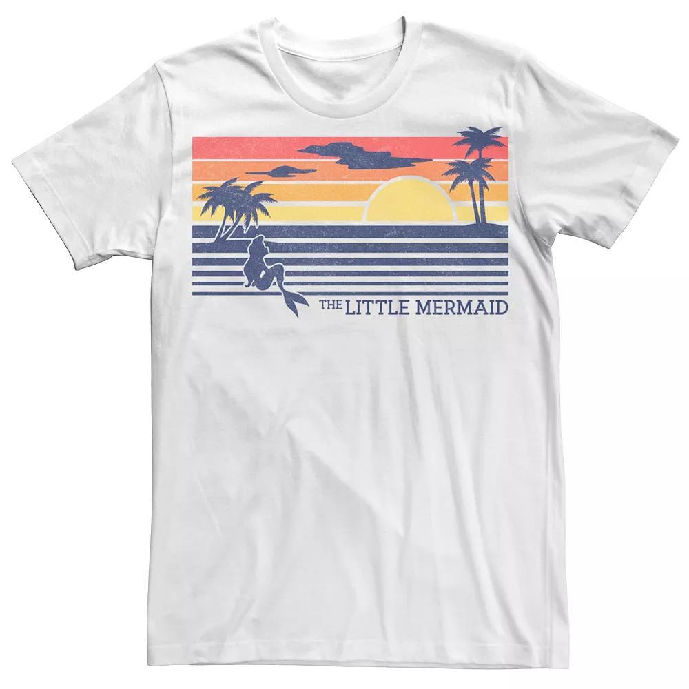 Men's The Little Mermaid Graphic Tee, Size: XL, White Product Image