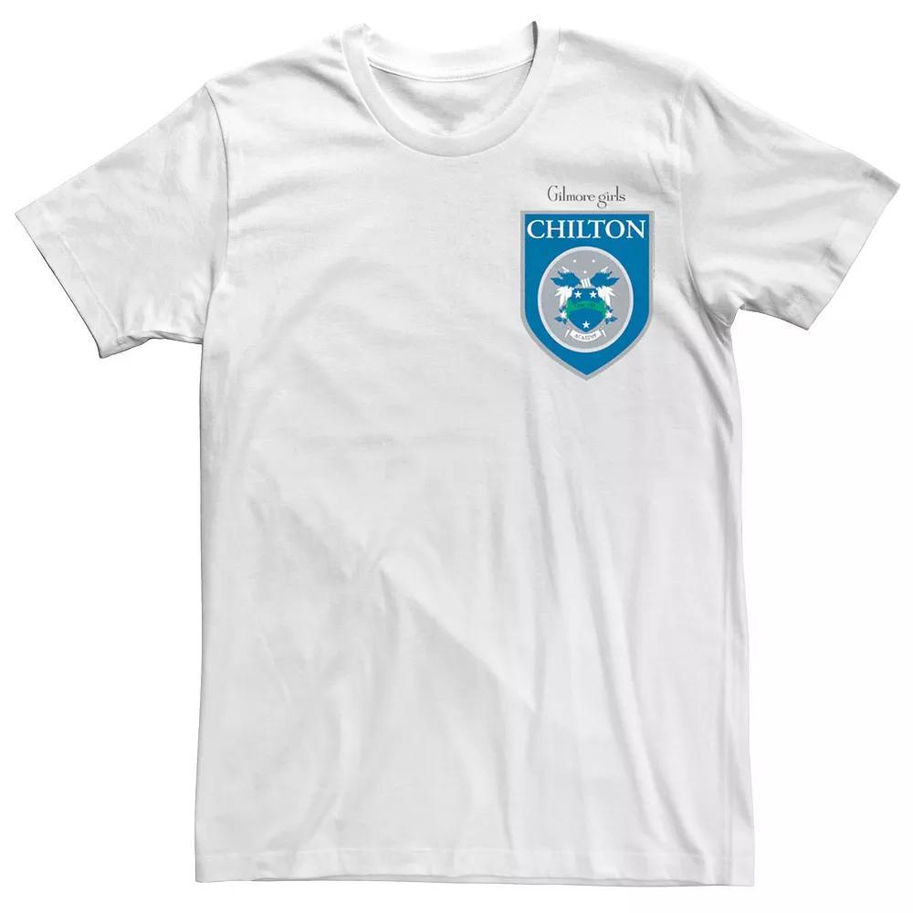 Men's Gilmore Girls Chilton Academy Left Chest Badge Tee, Size: 3XL, Athletic Grey Product Image
