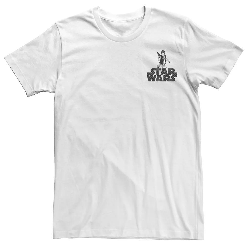 Men's Star Wars Han Solo Action Pose Logo Graphic Tee, Size: Large, White Product Image