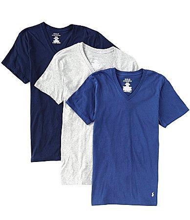Polo Ralph Lauren Classic Fit V-Neck Undershirt, Pack of 3 Product Image