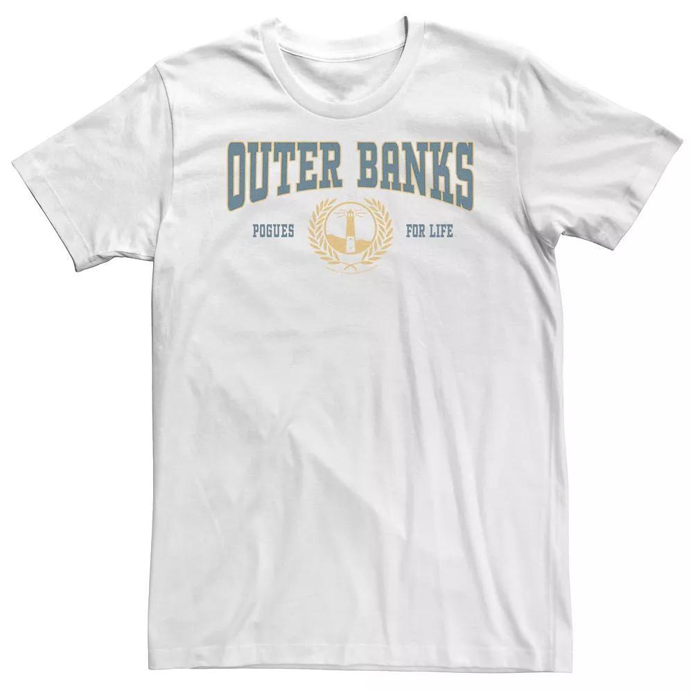 Big & Tall Outer Banks Collegiate Style Crest Tee, Men's, Size: 3XL, White Product Image