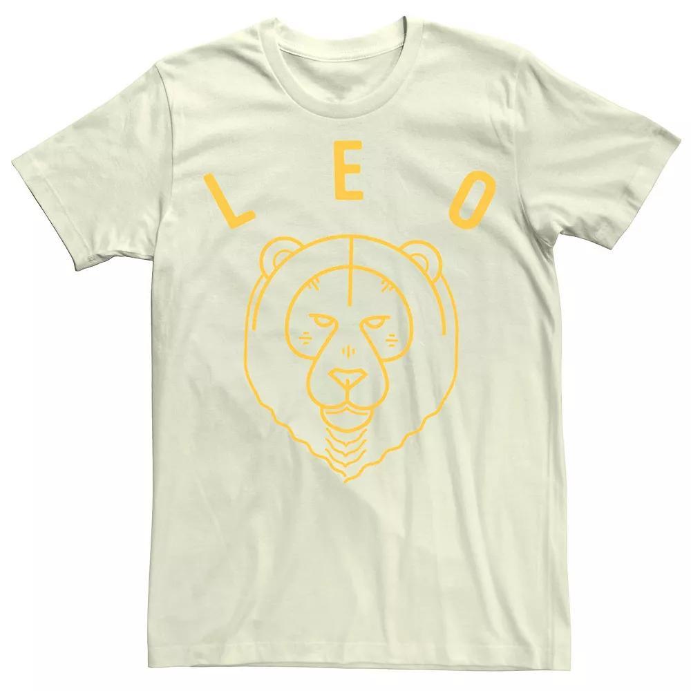 Men's Leo Yellow Ink Sketch Tee, Size: Medium, Natural Product Image