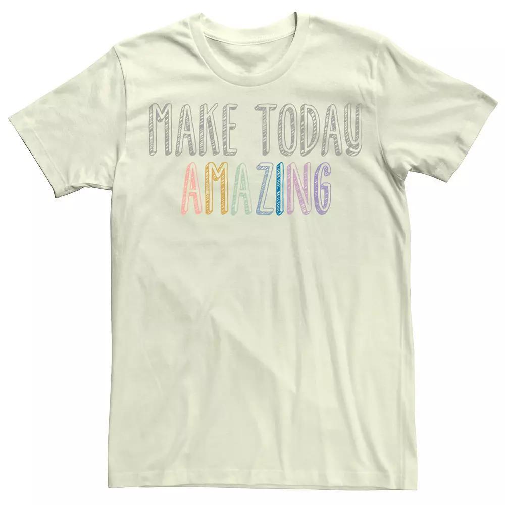 Men's Fifth Sun "Make Today Amazing" Doodle Tee, Size: Small, White Product Image