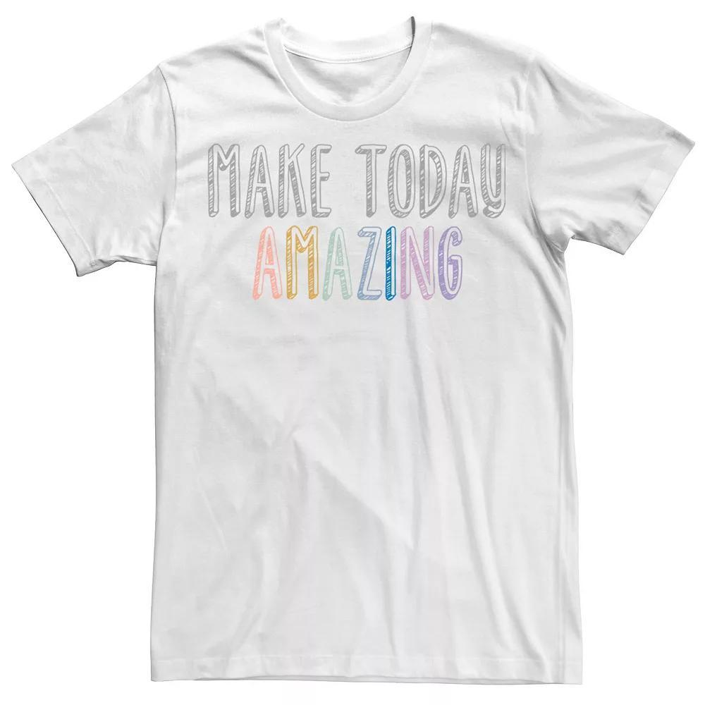 Men's Fifth Sun "Make Today Amazing" Doodle Tee, Size: Small, White Product Image