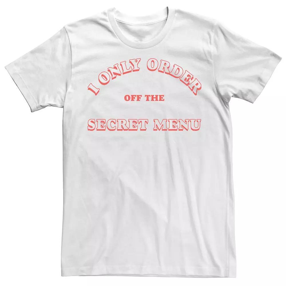 Men's Secret Menu Tee, Size: Medium, White Product Image