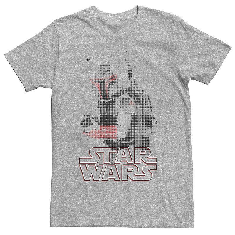 Men's Star Wars Boba Fader Graphic Tee, Size: Large, Athletic Grey Product Image