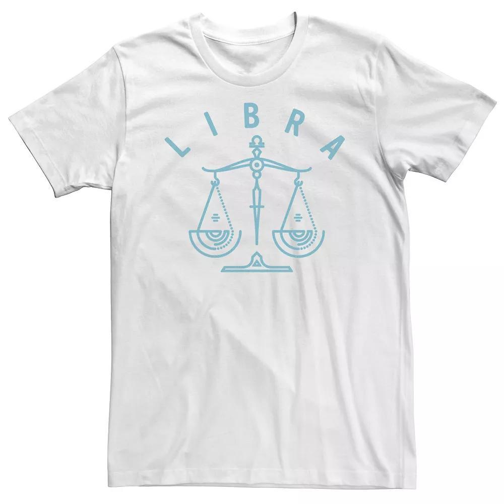 Big & Tall Libra Scale White Ink Sketch Tee, Men's, Size: XL Tall Product Image