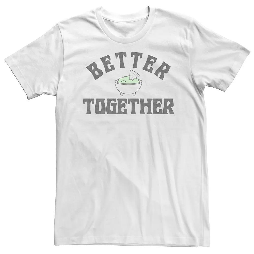Big & Tall Food Apparel Chips & Guac "Better Together" Tee, Men's, Size: 3XL, White Product Image
