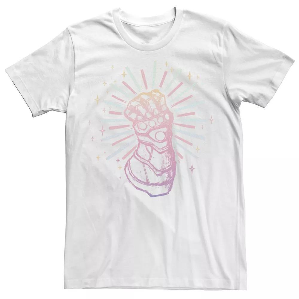 Men's Marvel Avengers Infinity Gauntlet Pastel Sketch Tee, Size: XXL, White Product Image