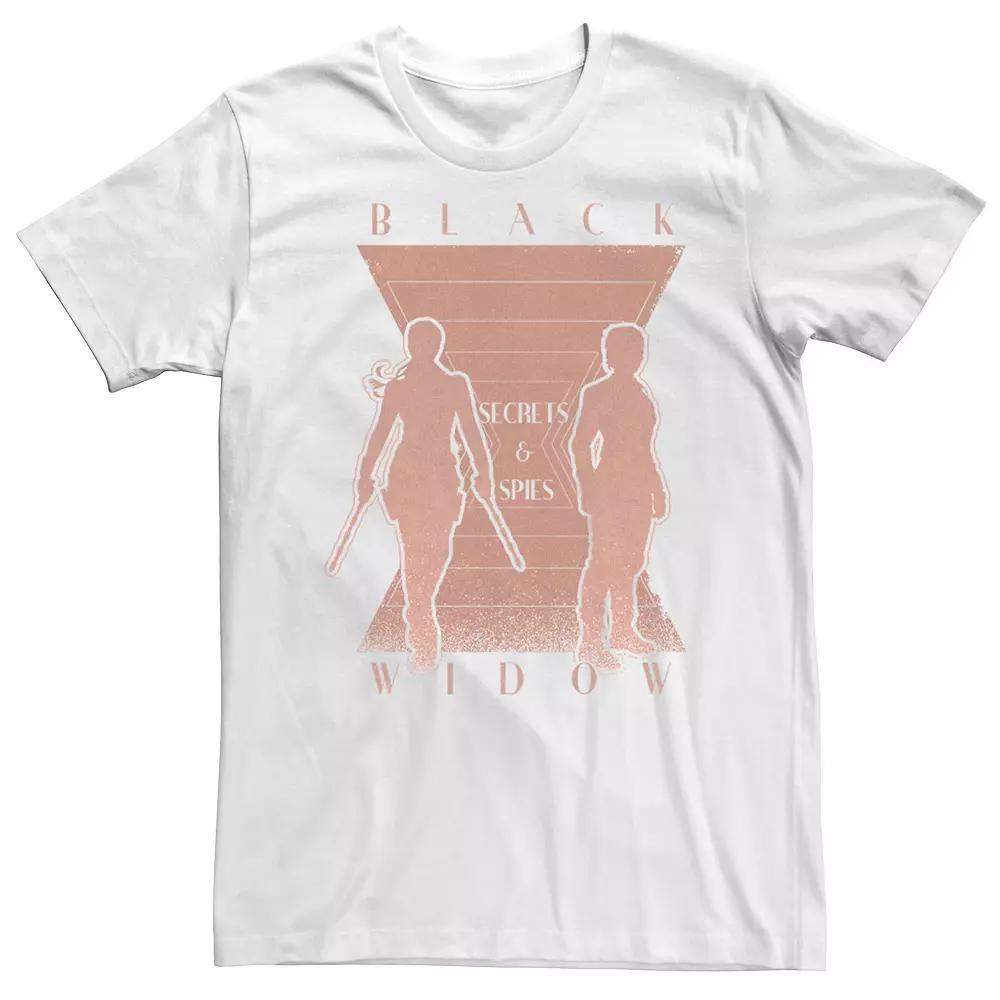 Men's Marvel Black Widow Secrets And Spies Tee, Size: XL, White Product Image