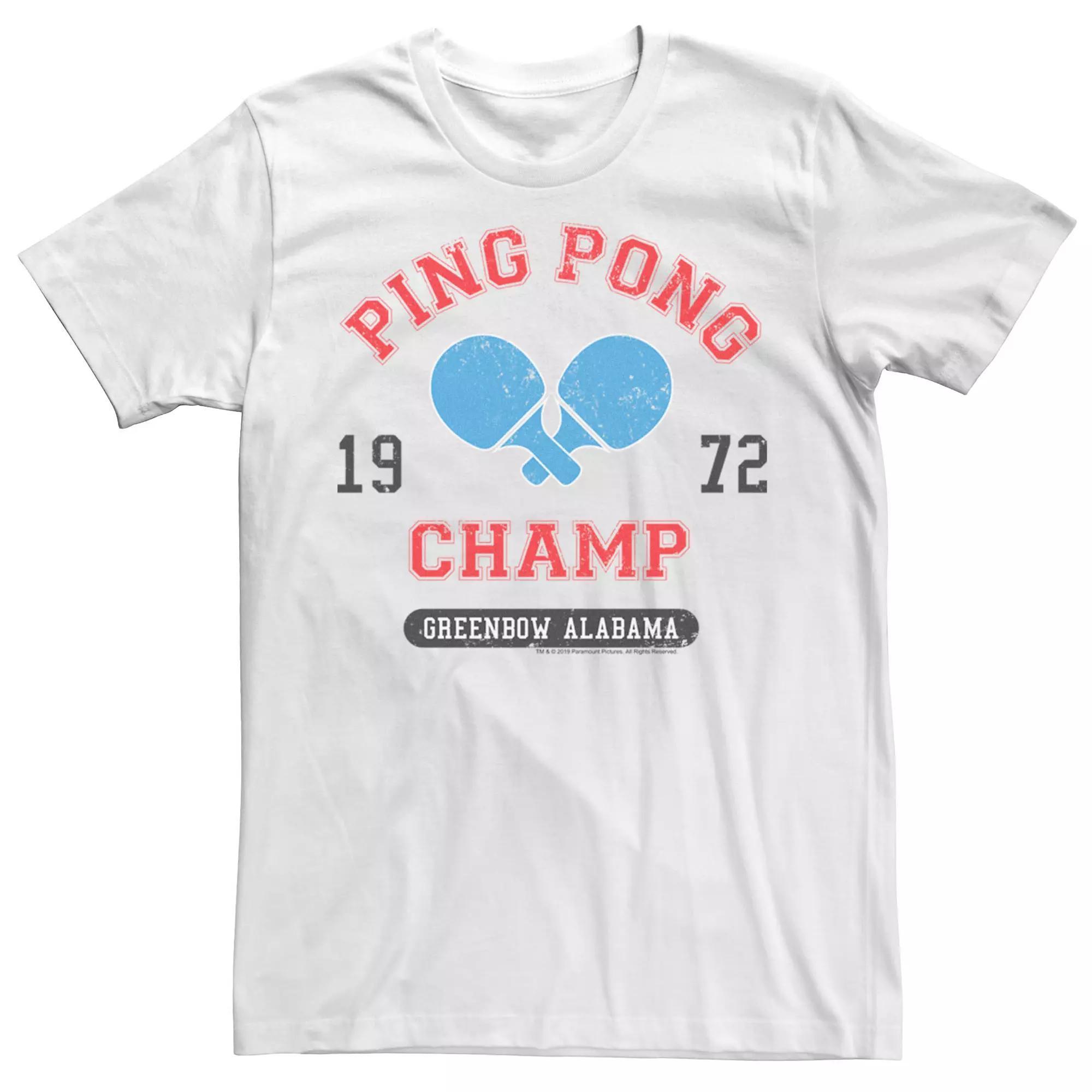 Men's Forrest Gump Ping Pong Champ Tee, Size: 3XL, White Product Image