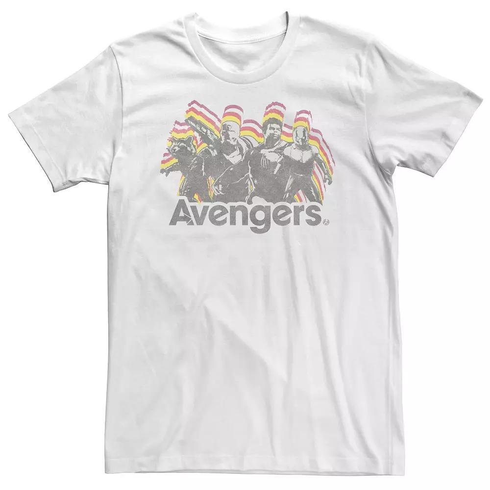 Big & Tall Marvel Retro Group Tee, Men's, Size: XXL Tall, White Product Image