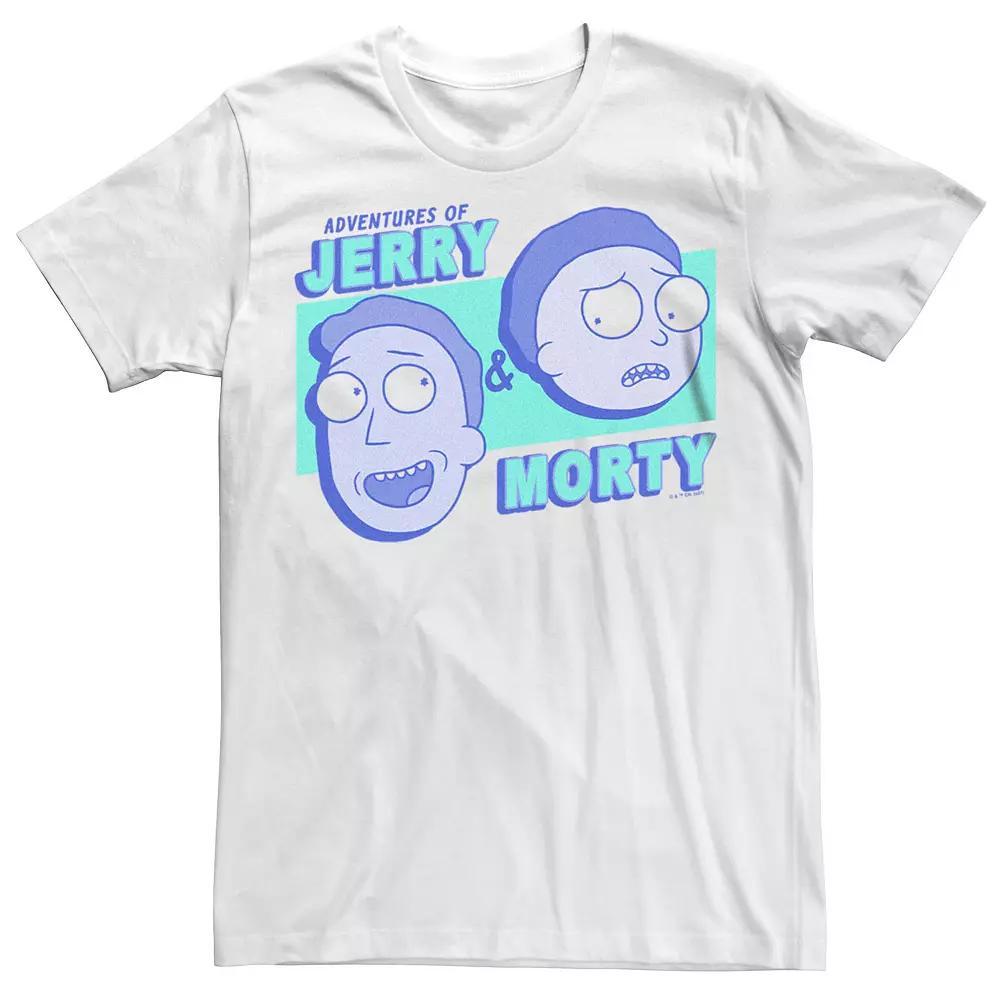 Men's Rick And Morty Adventures of Jerry Tee, Size: Medium, White Product Image
