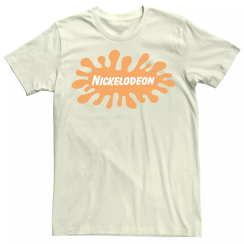 Men's Nickelodeon Classic Splatter Logo Tee, Size: 3XL, Natural Product Image