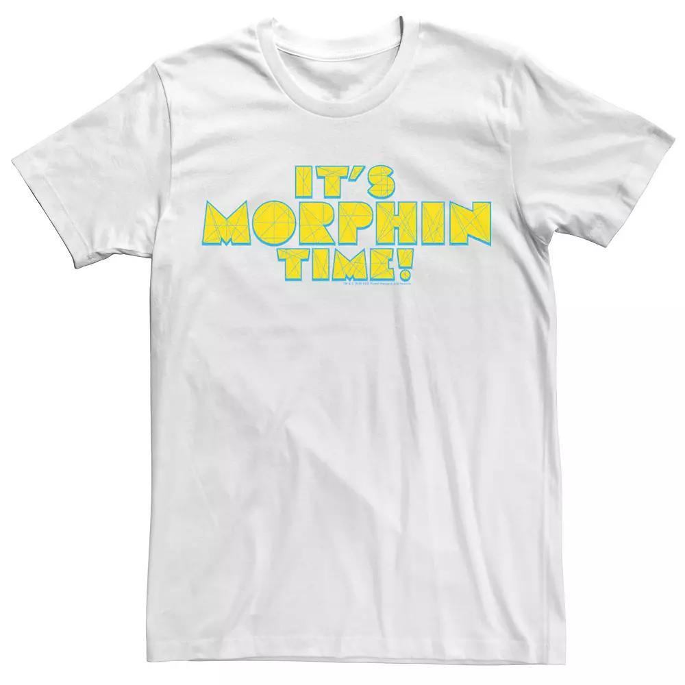 Men's Power Rangers It's Morphin Time Polygon Text Tee, Size: XL, White Product Image