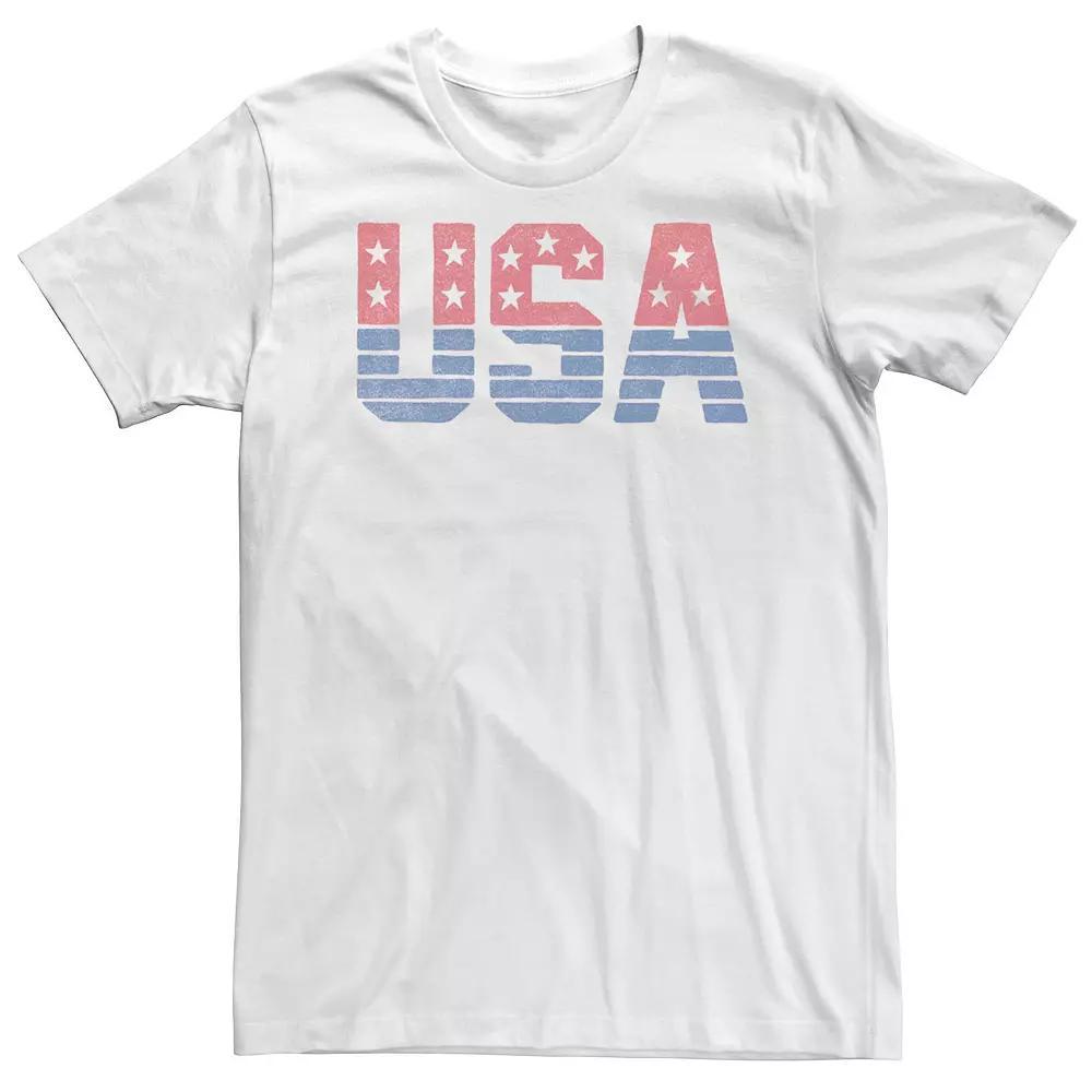 Big & Tall Americana Red, White & Blue USA Stars and Stripes Tee, Men's, Size: 3XL Product Image