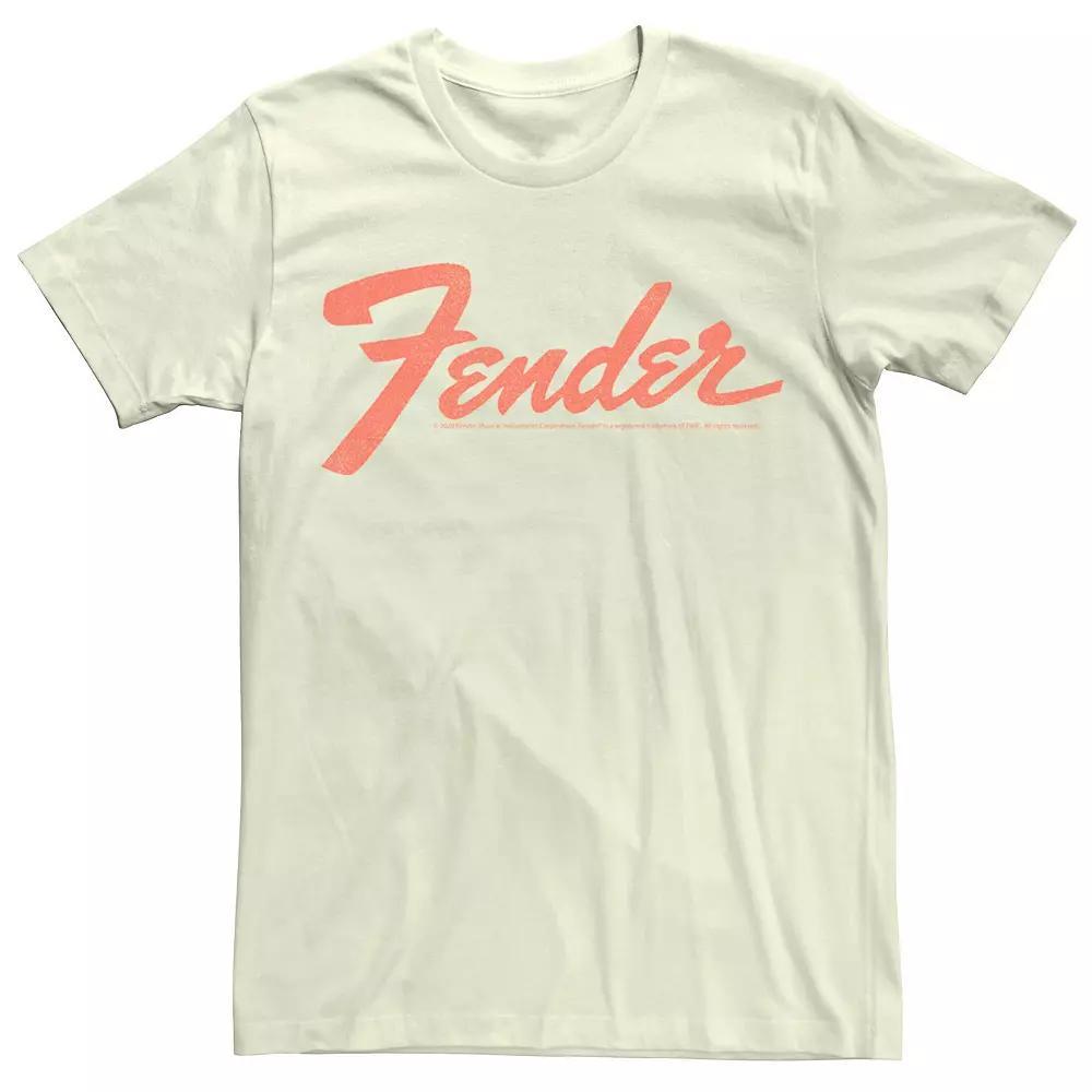Men's Fender Logo Tee, Size: Medium, Natural Product Image