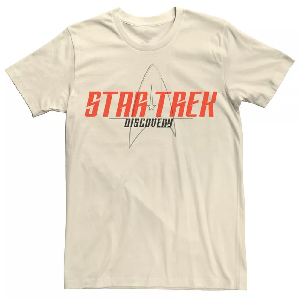 Men's Star Trek Discovery Opening Logo Graphic Tee, Size: XL, Natural Product Image