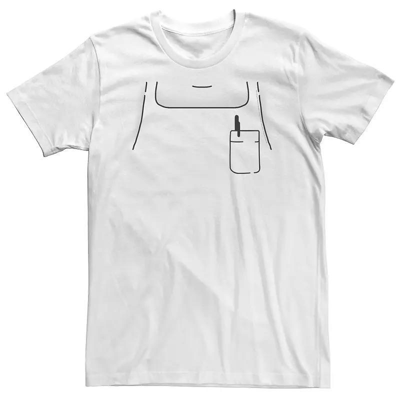 Big & Tall Bob's Burgers Bob Apron Costume Tee, Men's, Size: 3XL, White Product Image
