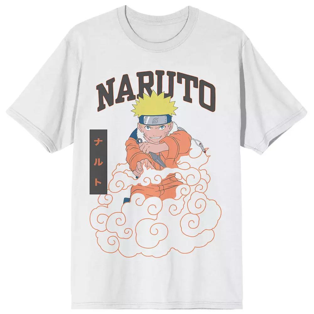 Men's Naruto Classic Naruto Cloud Tee, Size: XXL, White Product Image