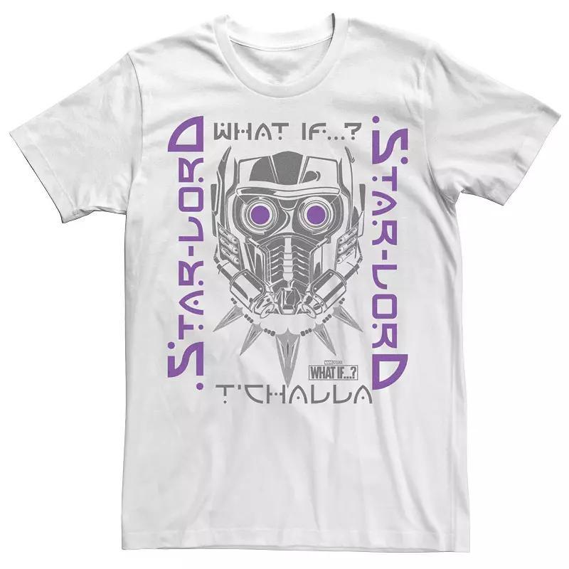 Men's Marvel What If Star Lord T'Challa Poster Tee, Size: XXL, Light Blue Product Image