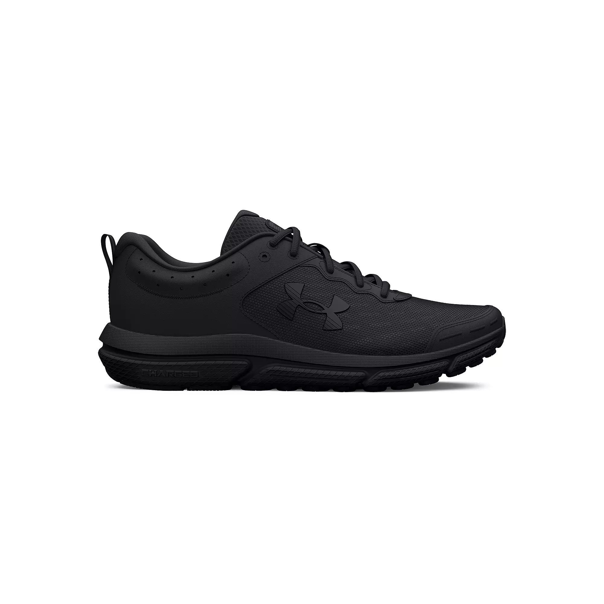 Under Armour Charged Assert 10 Men's Running Shoes, Size: 7.5 4E, Black Black Black Product Image