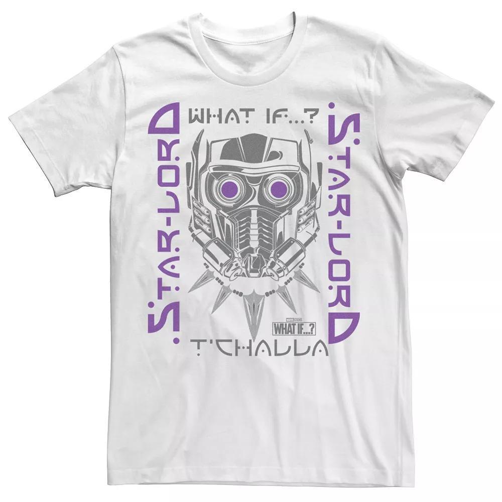 Men's Marvel What If Star Lord T'Challa Poster Tee, Size: XXL, Light Blue Product Image