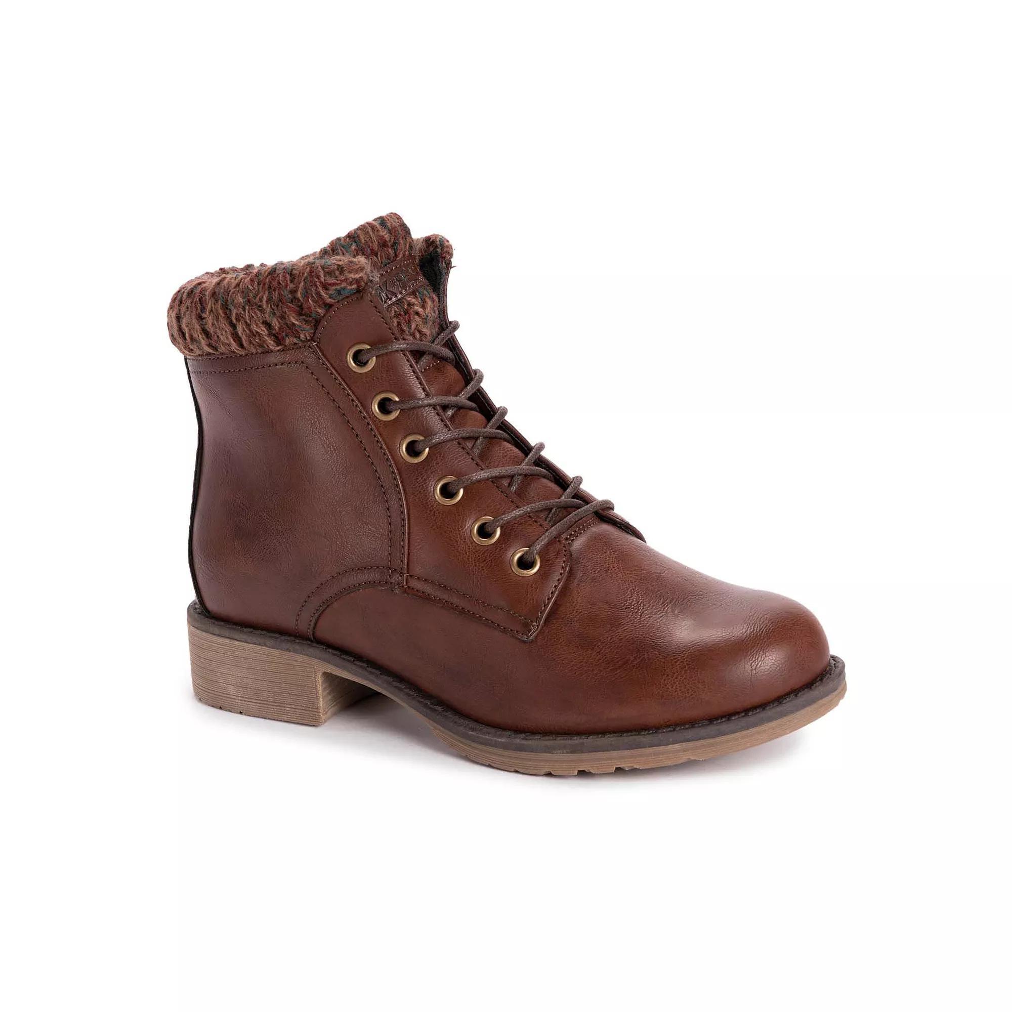 MUK LUKS Hiker Alps Womens Ankle Boots Red Product Image
