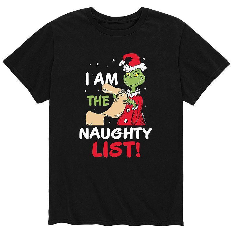 Big & Tall I Am The The Naughty List Tee, Men's, Size: 4XB, Black Product Image