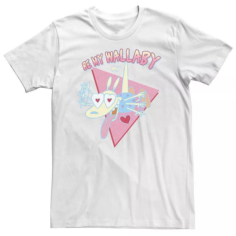 Big & Tall Rockos Modern Life be My Wallaby Obsessed Portrait Tee, Men's, Size: 4XL, White Product Image