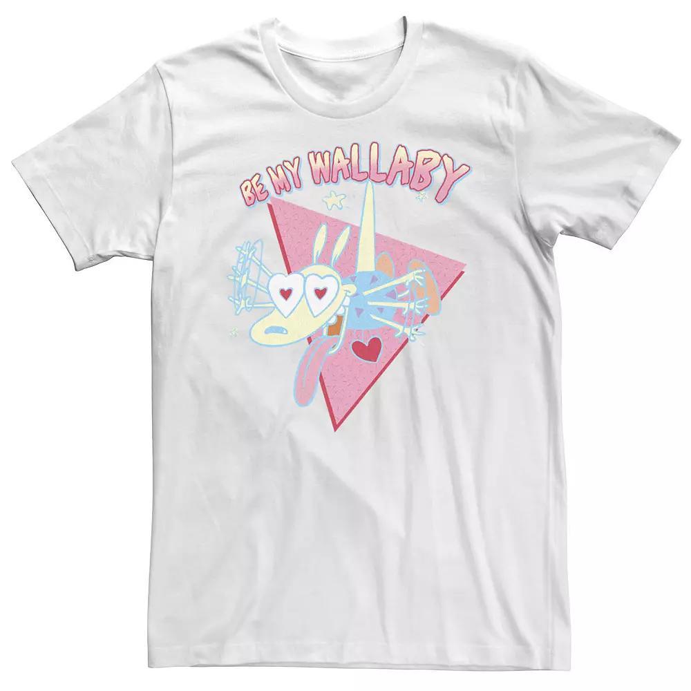 Big & Tall Rockos Modern Life be My Wallaby Obsessed Portrait Tee, Men's, Size: 4XL, White Product Image