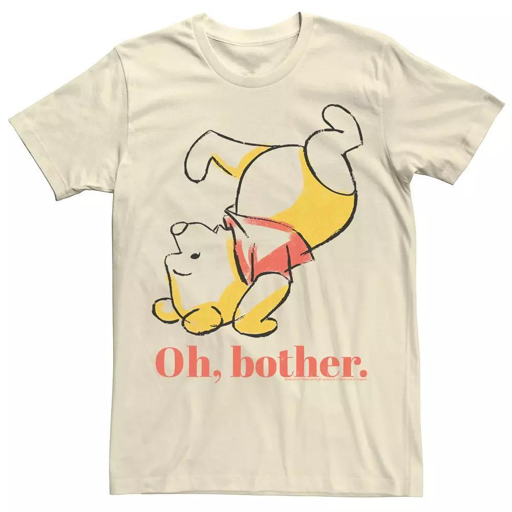 Disney's Winnie The Pooh Tumble Bear Oh Bother Men's Tee, Size: Medium, Natural Product Image