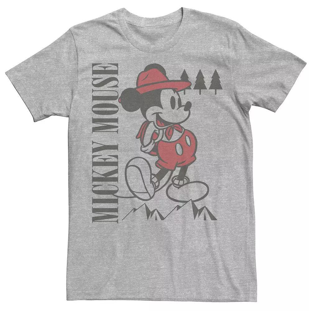 Disney's Mickey Mouse Camping Time Men's Tee, Size: XL, Athletic Grey Product Image