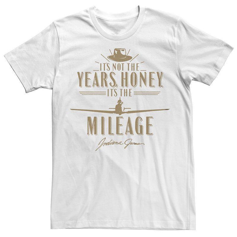Men's Indiana Jones It's Not the Years Honey Golden Quote Graphic Tee, Size: XL, White Product Image