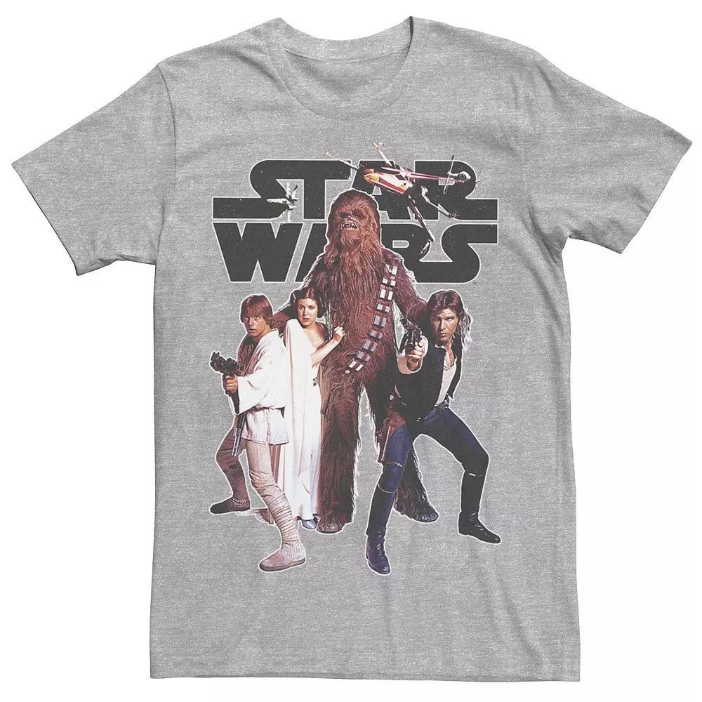 Men's Star Wars Rebel Squad Logo Tee, Size: Small, Athletic Grey Product Image