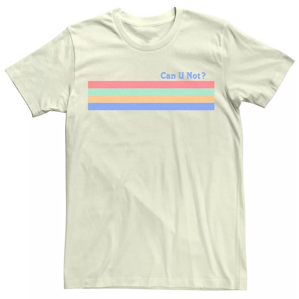 Men's Can U Not Stripes Tee, Size: Medium, Natural Product Image