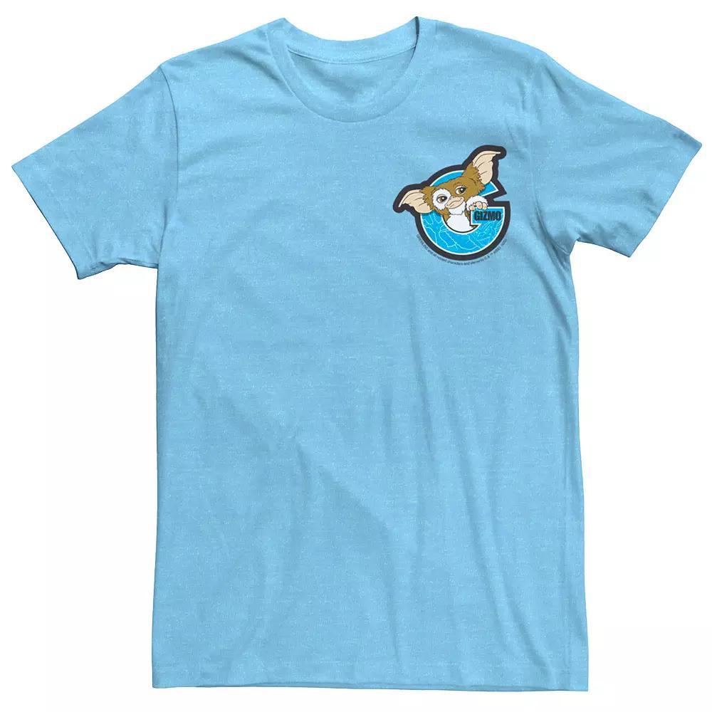 Men's Gremlins Gizmo Pocket Tee, Size: Small, Light Blue Grey Product Image