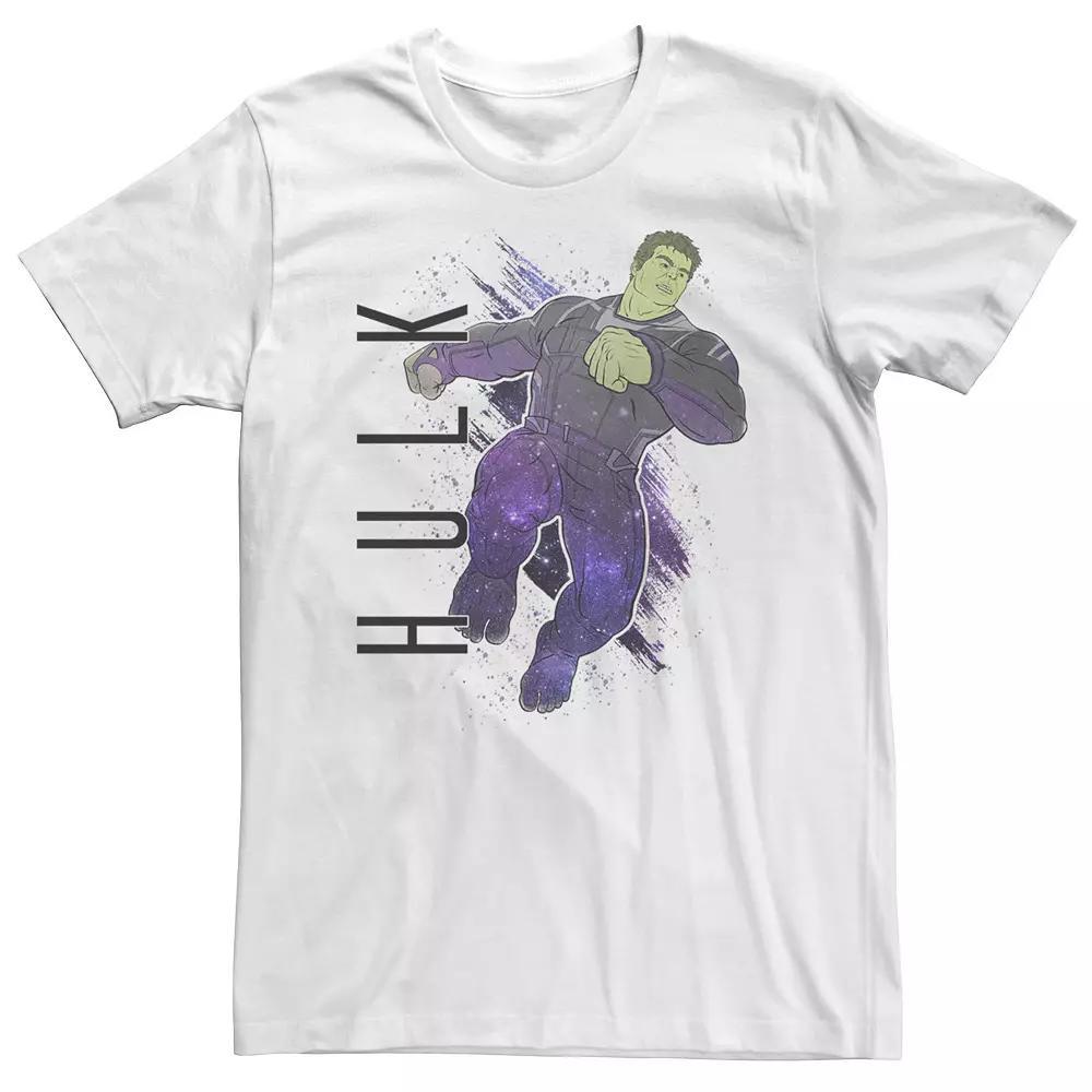 Big & Tall Marvel Avengers Endgame Hulk Galaxy Graphic Tee, Men's, Size: 4XLT, White Product Image