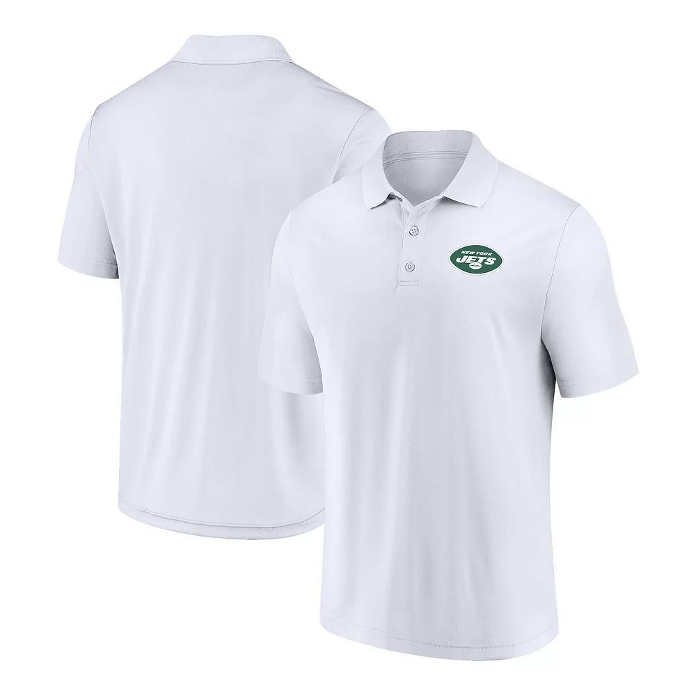Men's Fanatics Branded White New York Jets Component Polo, Size: 4XL Product Image
