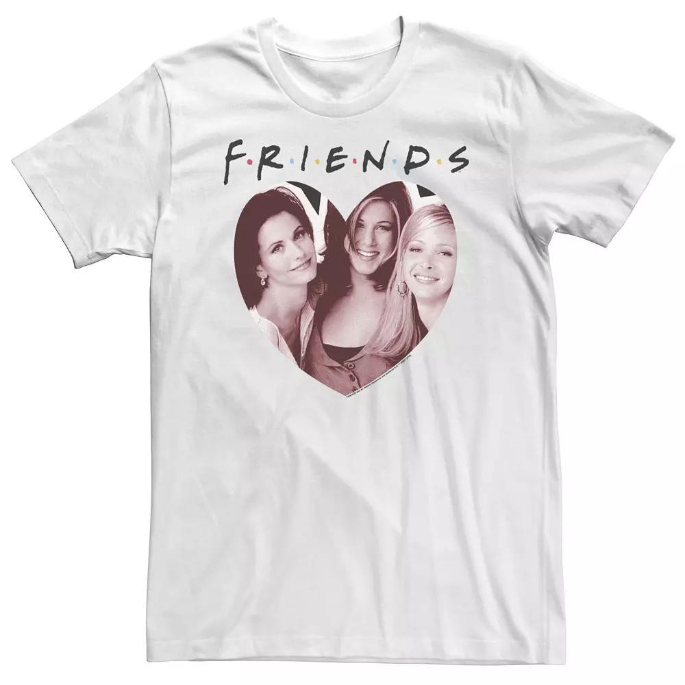 Big & Tall Friends The Girls Heart Portrait Tee, Men's, Size: 5XL, White Product Image