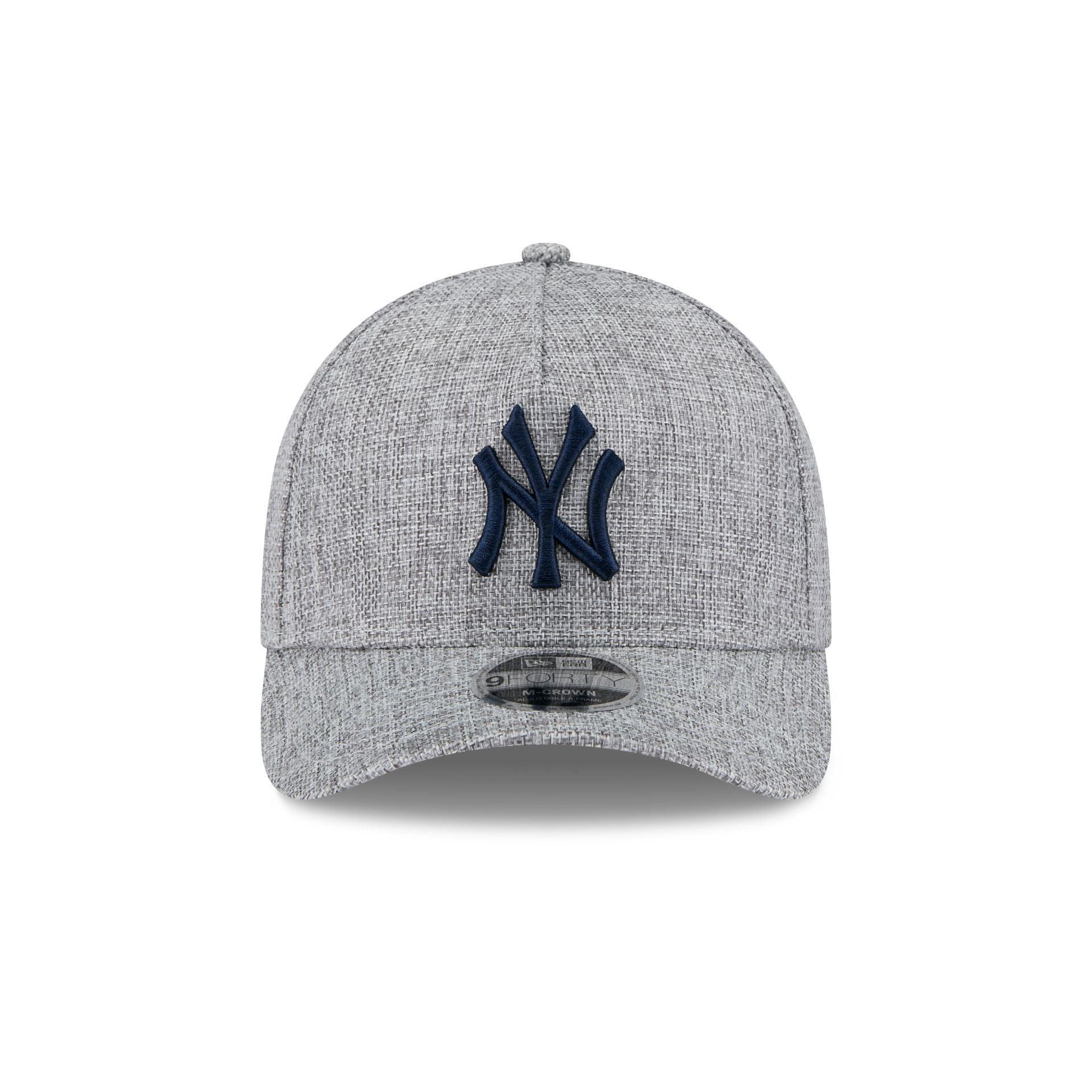 New York Yankees Cotton Weave Gray 9FORTY M-Crown A-Frame Snapback Hat Male Product Image
