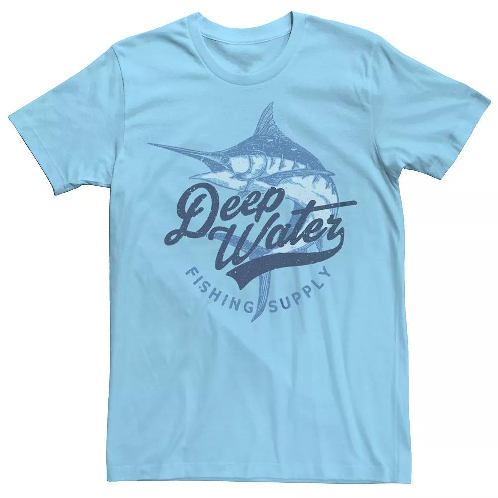 Men's Deep Water Fishing Supply Swordfish Graphic Tee, Size: Small, Light Blue Product Image