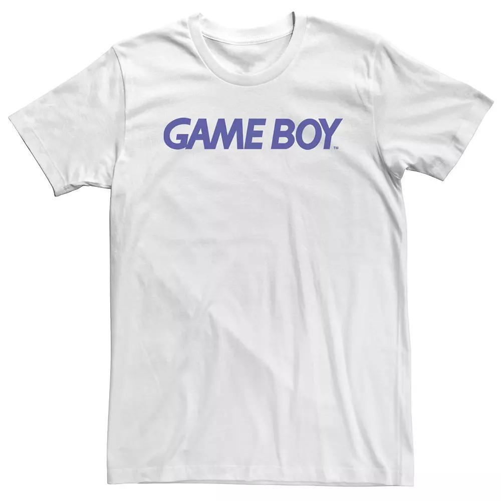 Big & Tall Nintendo Gameboy Simple Text Logo Tee, Men's, Size: 5XL, White Product Image