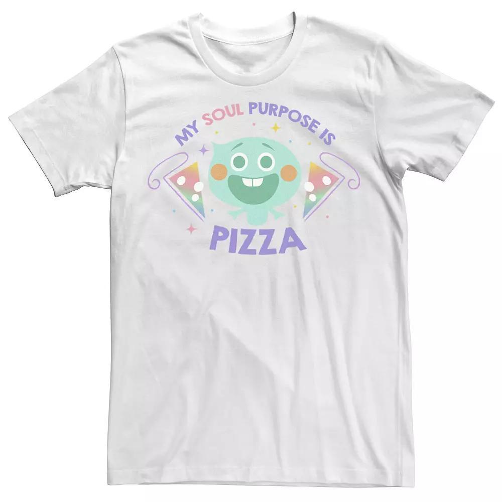 Disney / Pixar's Soul Men's My Soul Purpose Is Pizza Tee, Size: Large, White Product Image