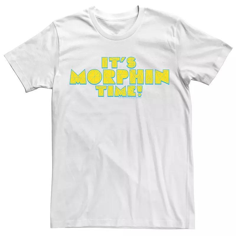 Men's Power Rangers It's Morphin Time Polygon Text Tee, Size: XL, White Product Image