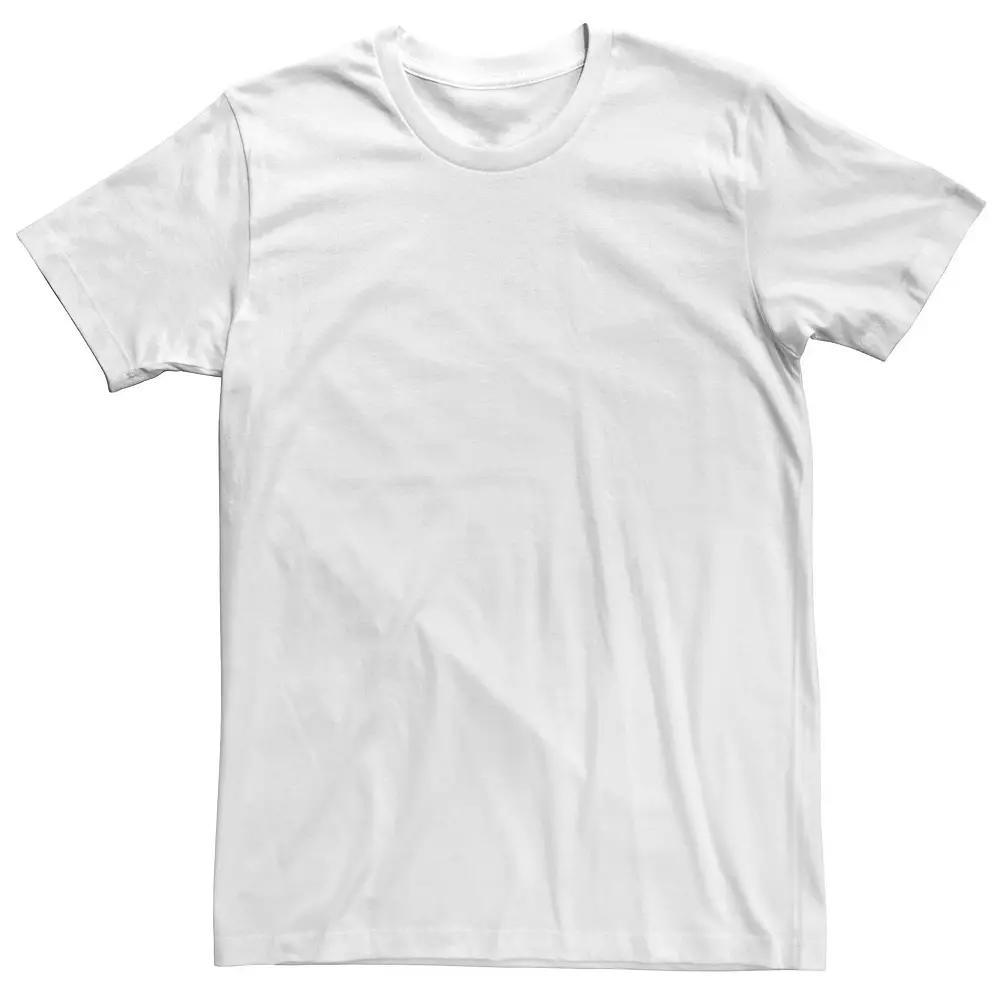 Men's Netflix Stranger Things Solid Logo Left Chest Tee, Size: Small, White Product Image