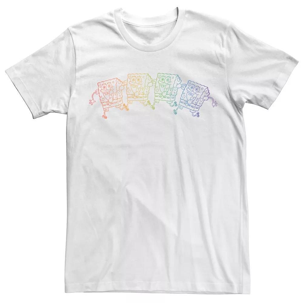 Big & Tall Beverly Hills 90210 Peach Pit Pattern Tee, Men's, Size: XL Tall, White Product Image